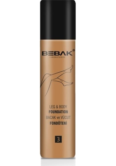 Bebak Bacak ve Vücut Fondöteni No 3 Dark 75 ML