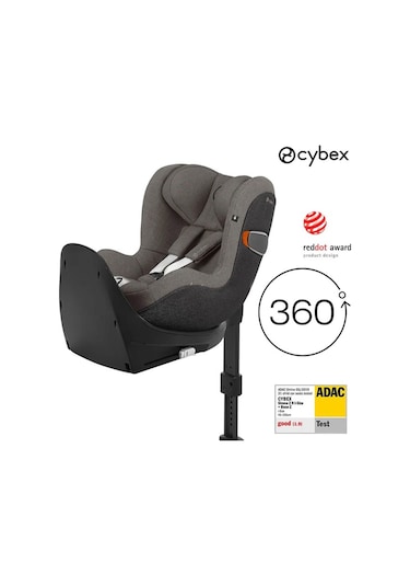 Cybex Sirona Zi Isize Plus (Soho Grey) 360 Derece Dönen Adac Ödüllü Isofix Bebek Oto Koltuğu 0-18 Kg