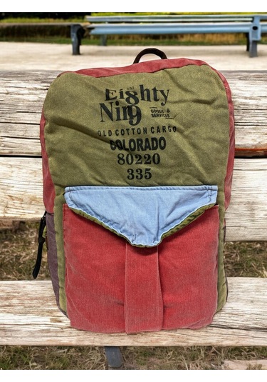 Kaliteli Vintage Tek Gözlü Disayn Sırt Gezi Çantası Kc Harley Bag 5097 Açık Mavi