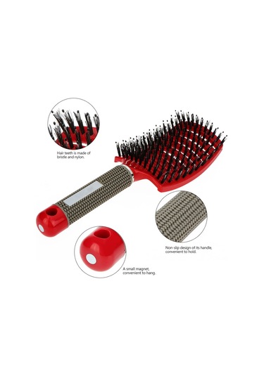 Saç Fırçası Saç Derisi Masaj Tarak Saç Fırçası Kıl Naylon Kadın Islak Kıvırcık Detangle Saç Fırçası Salon Kuaförlük Şekillendirici Araçları İçin