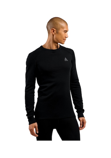 Odlo Odlo Active Warm Bl Top Crew Neck L/s Erkek Siyah İçlik Üst 6000 Siyah