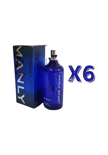 Manly Sport EDC 125 ML Erkek Parfüm 6 Adet
