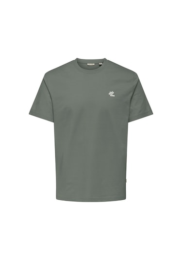 Only & Sons Maxim Erkek Yeşil Tişört 22036952-agn