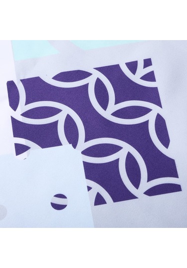 Ranyeek Mikrofiber Plaji Havlusu - Yüzen Yıkama İçin Hızlı Kuruyan - Mavi Yılan Balığı Desenli 160x80 Cm Çok Renkli