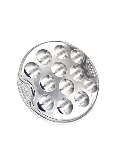 Trendooze Set Salyangoz Salyangoz Plaka Paslanmaz Izgara Gümüş Escargot Çelik Aleti Qi Gümüş