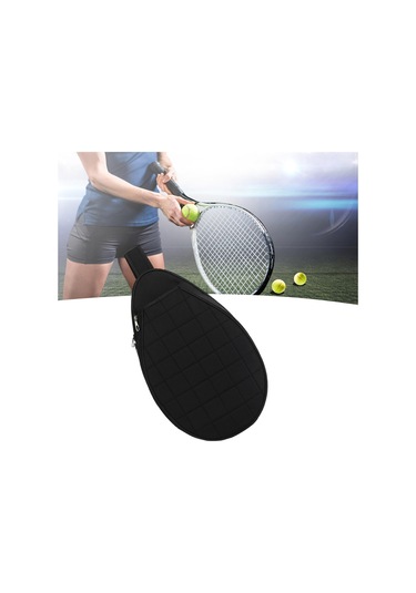 Suntek Tenis Çantası Taşınabilir Raket Taşıma Crossbody Siyah