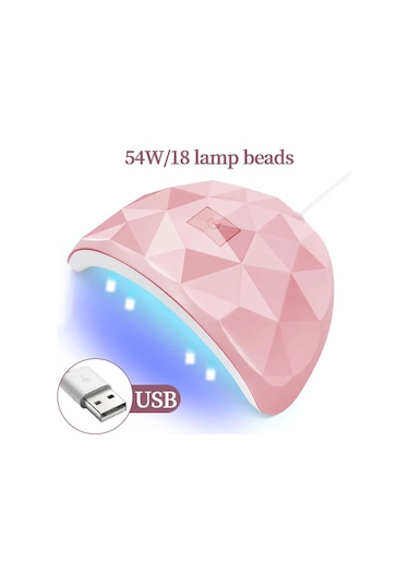Lulaa Profesyonel Tırnak Jeli Kurutucu Uv Led Lamba Kabin Uv Led Tırnak Sanat Aksesuarları Hızlı Kuruyan Tırnak Lambası Manikür Ürünleri Pembe