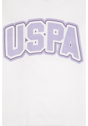 U.s. Polo Assn. Kız Çocuk Beyaz Pijama Takım 50318938-vr013 Beyaz