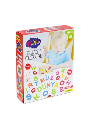 Ony-402 Ahşap Renkli Harfler 33 Parça -onyıl Oyuncak