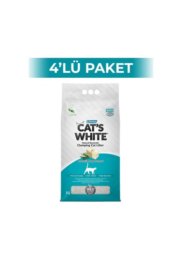 Cat's White Sabunlu Kedi Kumu 5 Lt 4 Adet