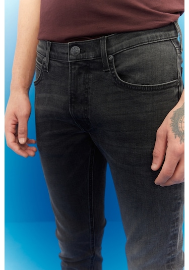 Lee Luke Slim Tapered Fit Normal Bel Esnek Jean Kot Pantolon L719ADER Antrasit