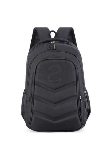 Novahub Sert Kabuk İş Sırt Çantası Moda Tasarım Öğrenci Okul Çantası 15.6 İnç Dizüstü Bilgisayar Çantası Siyah