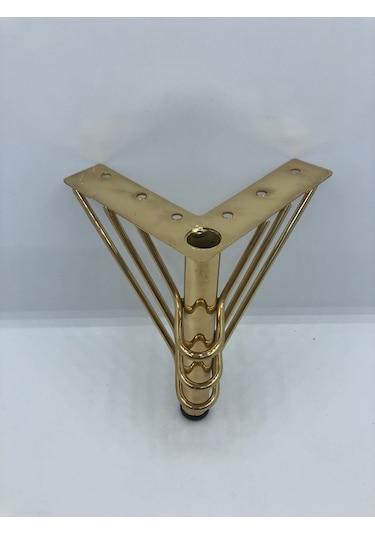 Metal, 12 Cm Gold Kaplama , Koltuk,baza Mobilya Ayağı 4 Adet