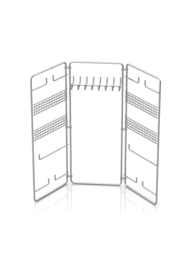 TEKNOTEL TAKI AKSESUAR STANDI DEKORATİF ORGANİZER KROM EG210