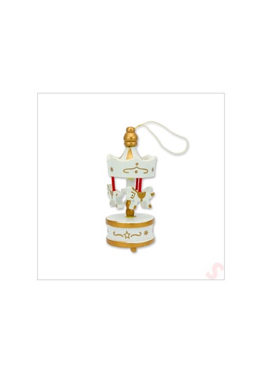 Kutulu Mini Atlı Karınca, 8,5cm X 3,5cm - Beyaz