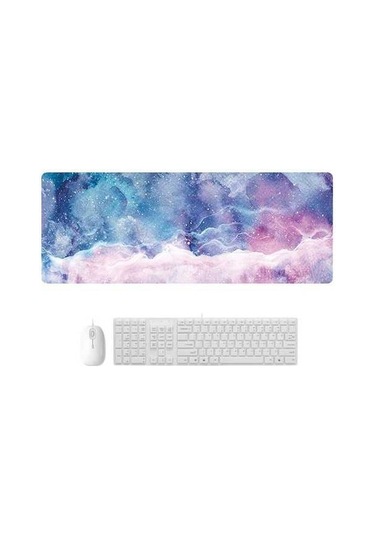 Ebitda 300x800x3mm Ebru Kauçuk Fare Altlığı - Cool Yıldızlı Gökyüzü - Ofis, Çalışma Ve Oyun İçin Mükemmel Serin Yıldızlı Gökyüzü Mermeri