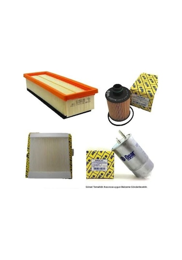 OPAR 55179637 OPAR FİLTRE KIT DBY.FRY 1.3 E6/E6D
