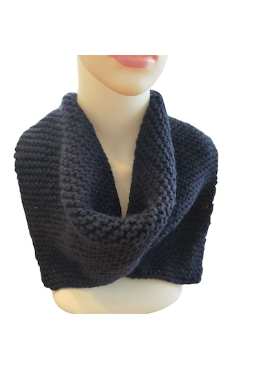 Lacivert Kadın Boyunluk Lacivert