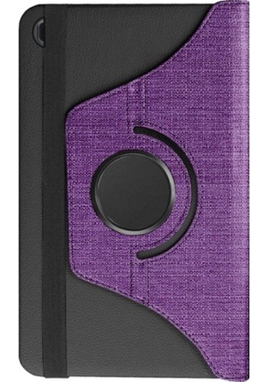 Samsung Uyumlu Galaxy Tab A T510/T515/T517 Kılıf Fabric 360 Derece Döner