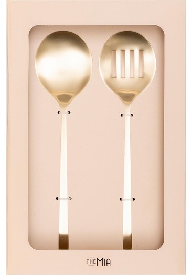 The Mia Giallo Servis Seti Şampanya Gold 2 Parça Gold