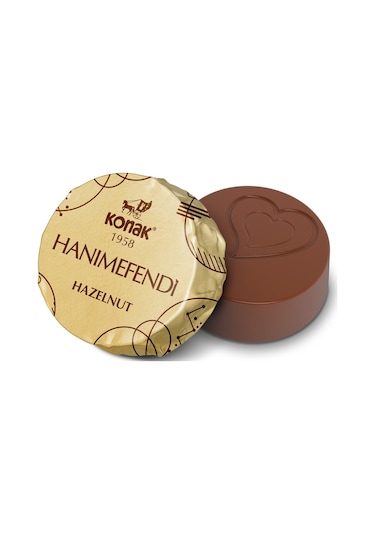Konak Hanımefendi Fındık Parçacıklı Dolgulu Sütlü Çikolata 300 G