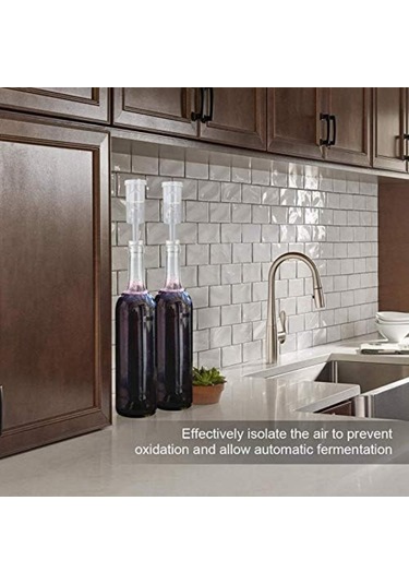 Suofeng Kombucha Fermentasyonu İçin 12'li Hava Hafifletme Seti: 4 Vana, 4 Tıkanıklık Ve 4 Muhafaza Ringi Şeffaf