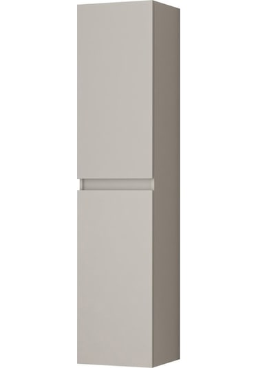 Özceden Asma Banyo Boy Dolabı 130 X 35Cm Parlak Beyaz Mdf Beyaz