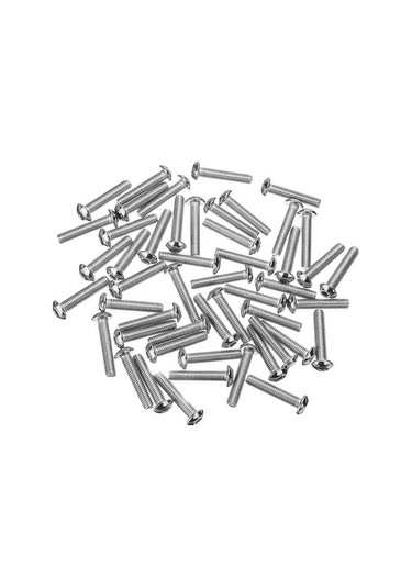 Suleve M5sh6 50 Adet M5 Paslanmaz Çelik Altıgen Soket Düğme Başlı Vida Bol 4525
