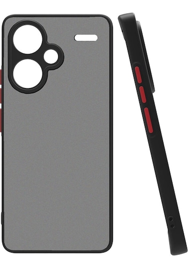 Xiaomi Redmi Note 13 Pro Plus 5g Uyumlu Kılıf Tchs Hux Kapak-siyah Siyah