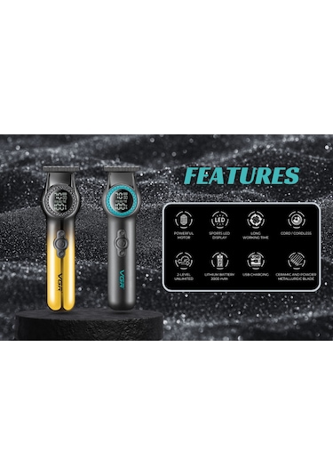 Vgr V-990 Profesyonel Saç Ve Sakal Kesme Makinesi Şarjlı Tıraş Makinesi 2,5 Saat