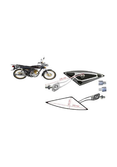 Arora Cg 100 Modifiye Sport Ayna Gri