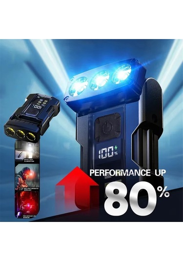 Taşınabilir Mini Anahtarlık Işık Led Yüksek Parlaklık El Feneri Siyah