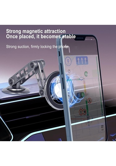 Logis Manyetik Araç İçi Telefon Tutucu G188 Siyah - Siyah