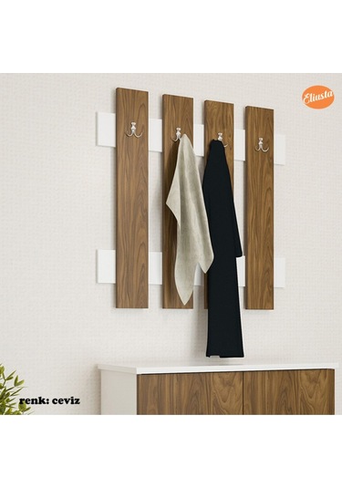 Duvar Askılığı Askılık Portmanto Antre Askılık Vestiyer Anahtarlık Cordoba - Beyaz