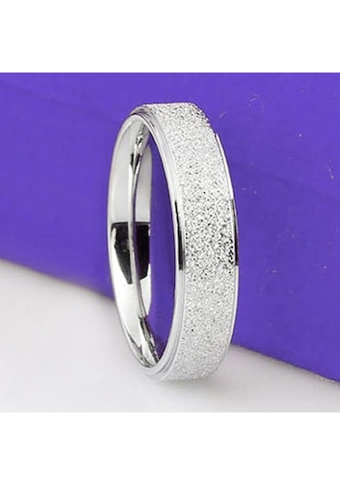 Altın Erkek Kadın Düğün Paslanmaz Band Yüzük Mat Çelik Yüzük Takı Çift Hediye Us 9 Altın