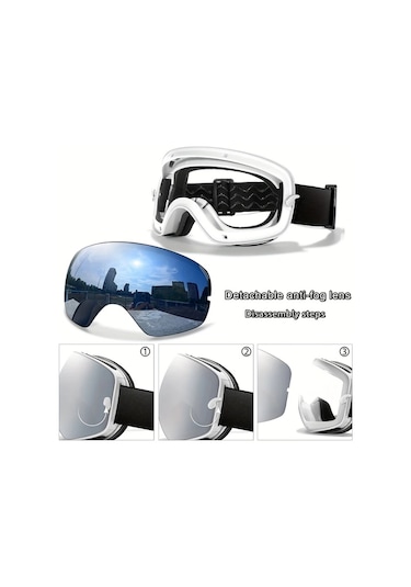 Oldfriend Sa1 Oa Bulaşmaz Kar Gözlüğü Rüzgar Geçirmez Unisex Tpu Çerçeve Uv Koruma