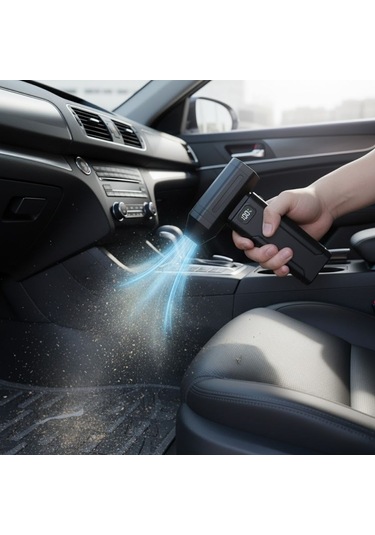 Buffer Usb Şarjlı Güçlü Hava Üflemeli Toz Temizleyici Araç İçi, Klavye, Pc Ve Elektronik Cihaz Temizlik Cihazı X8 Jetfan