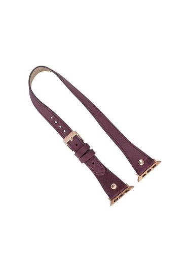 İnce Çift Tur Apple Watch Deri Kordon