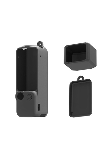 Sones Djı Osmo Pocket 3 Puluz 3'ü 1 Arada Silikon Kılıf Seti Siyah