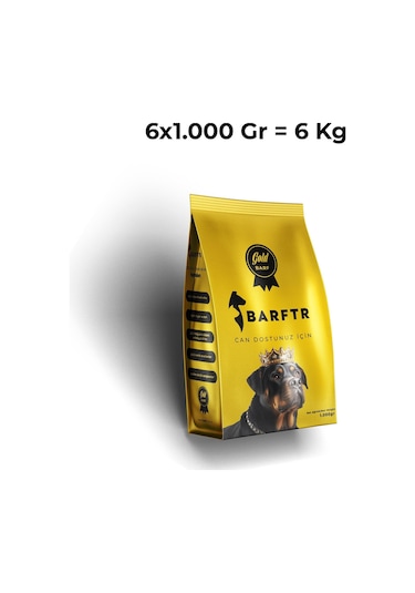 Barf Gold Barf Köpek Maması 6 x 1 KG