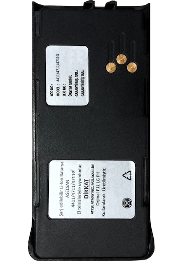 Aselsan 4411/4415 3000 Mah Li-Ion Telsiz Bataryası