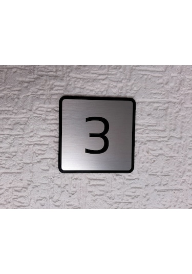 Modern Tasarım Kapı Ve Birim Numarası - Apartman - Ofis -Iç Mekan