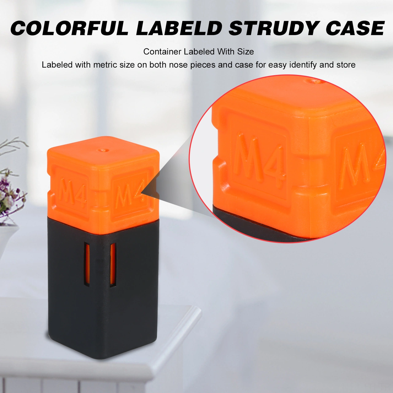 Folinda M4 Cıvata Çekici Ucu - Allyuminyum Çelik - Renkli Etiketli Plastik Kutu İle Tekli Paket