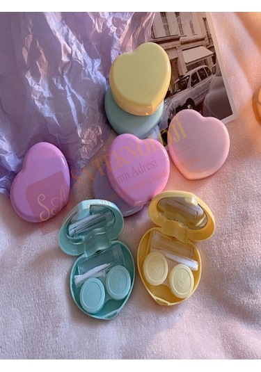 Lionsa Aynalı Kalp Lens Takma Aparatı ve Kutu Seti Sarı