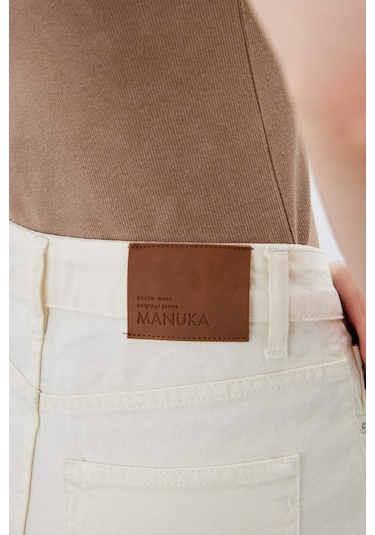 Manuka 1965 Straıght Denim Pantolon Ekru