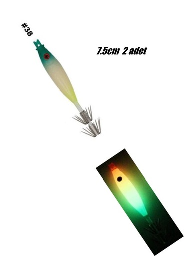 Tubertini Seika 7,5cm Sarı, Yeşil 2li Kalamar Zokası No:38