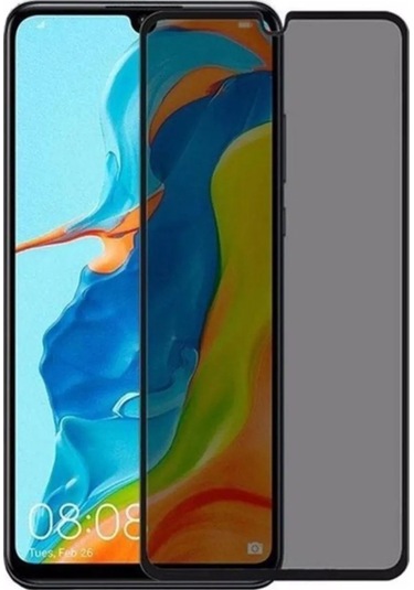 Huaweı P30 Lıte -uyumlu Privacy Hayalet - Temperli Cam Ekran Koruyucu-anti Static Esd Hd