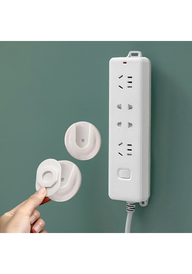Gajeena Duvar Tipi Otomatik Yapışkan Plastik Soket Tutucu, Sabit Tutma Ve Mekan Düzenliği İçin Oturma Odası, Yatak Odası, Ofis Kullanıma Uygun