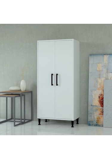 Mobilique % 100 Mdf Çok Amaçlı Kiler Dolabı Beyaz 600-00-105