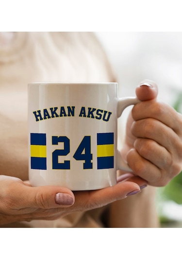 Bk Gift Kişiye Özel İsimli Taraftar Beyaz Kupa Bardak-1, Arkadaşa Hediye, Doğum Günü Hediyesi Kobitmeyencom29983 Bk Gift